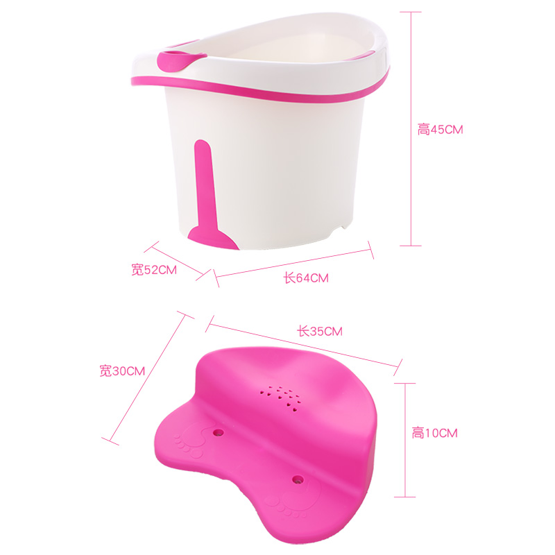 Детская ванночка с бортиком и сиденьем для купания