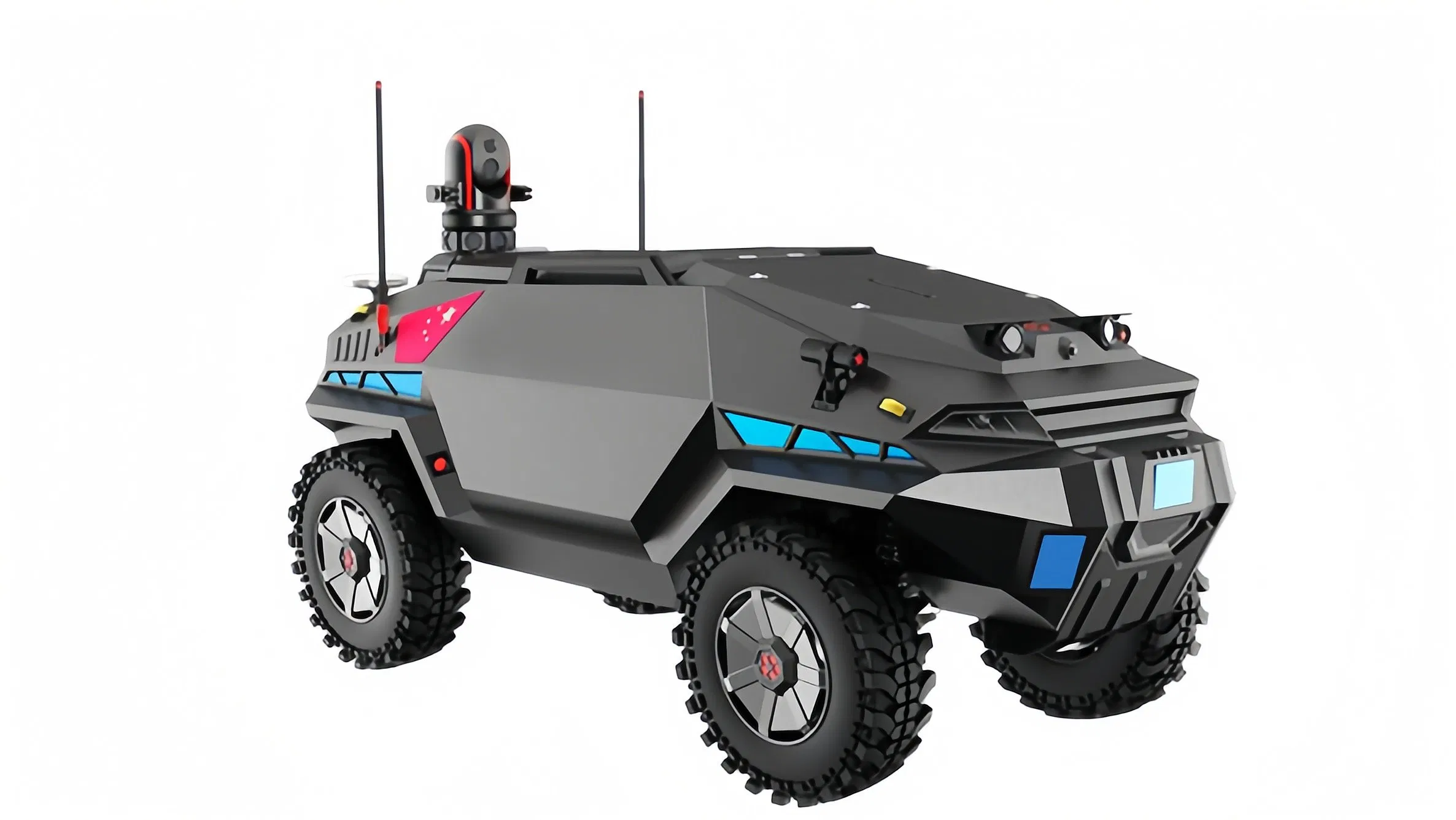 Security Patrol Platform 4×4 All-Terrain Unmanned Ground Vehicle for Intelligent Surveillance