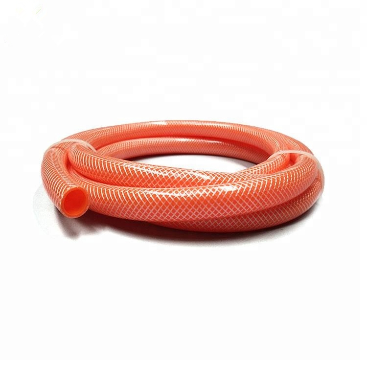 High Pressure Braided Tubing / PVC Clear Reinforced Pipe Hose for Water Delivery