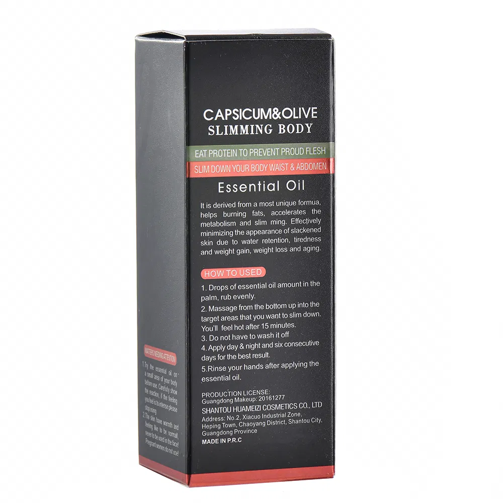 Revitalizing Natural Slimming Massage Oil for Targeted Fat Loss