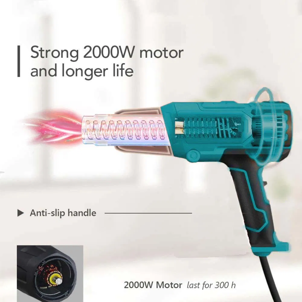 Heat Gun 2000W Variable Temperature Control Hot Air Gun with Adjustable Temperature