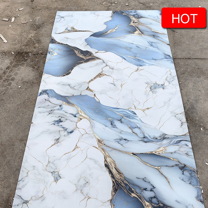 Marble Wood Grain 3D Color Wall Panel for Entertainment