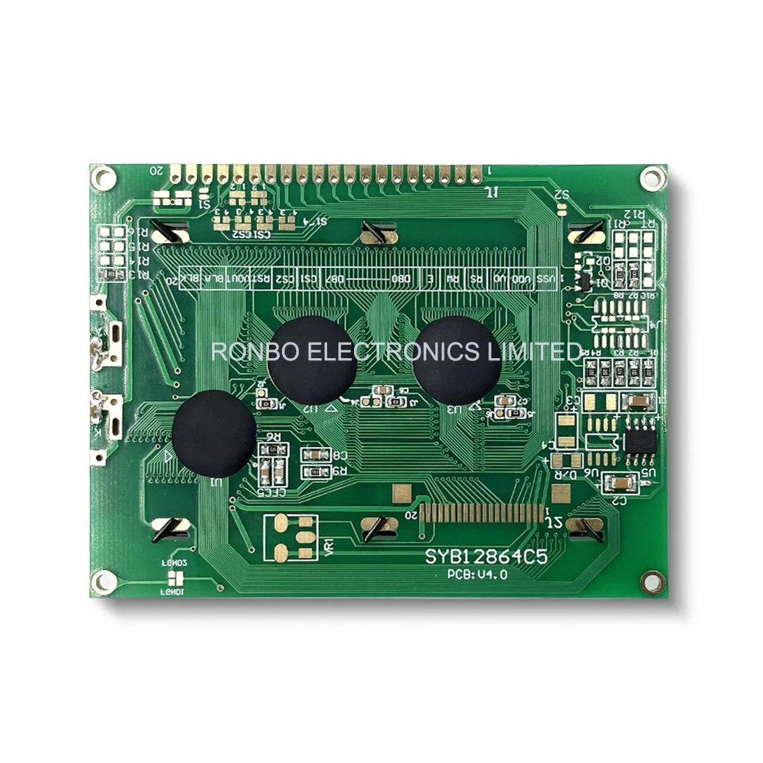 3.2 Inch 128X64 COB LCD Screen FSTN Graphic LCD Module with Aip31107/08 Driver