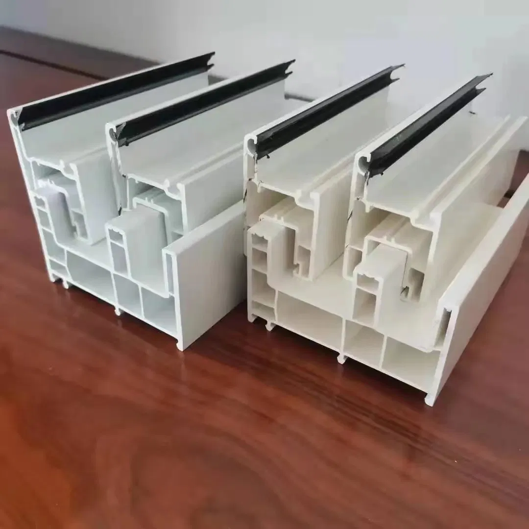 Popular Extrusion Custom Flexible UPVC, PVC Door Profiles for Plastic Door Frames