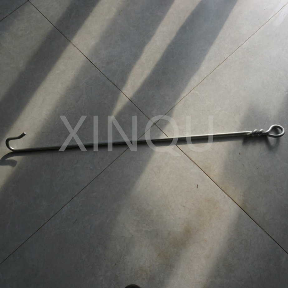 Rebar Stake Anchors Tie Down Spiral Ground Anchor Hook Heavy Duty Galvanized Metal Tent Stakes for Outdoor Decorations Swing Set