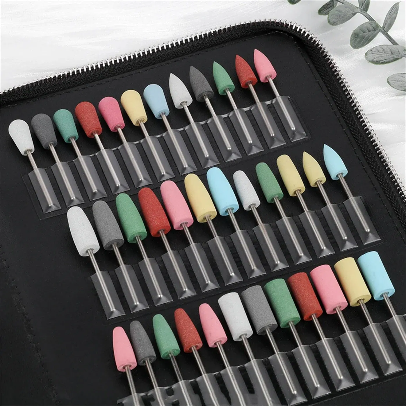 Silicone Nail Drill Bit Smooth Polishing Professional E File Nail Drill Bit Set Manicure Pedicure Tools