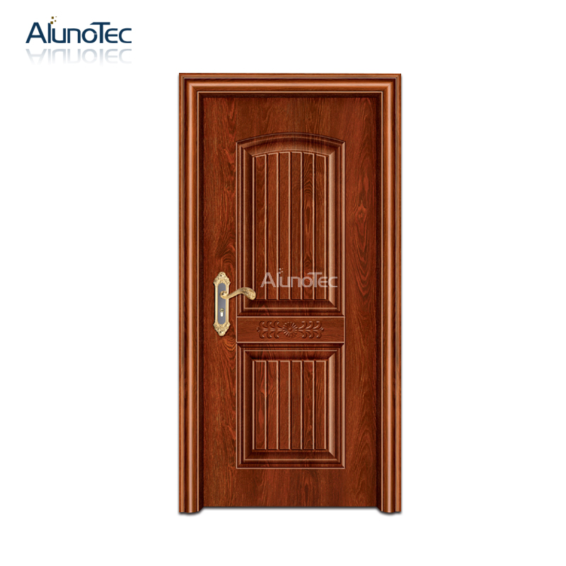 Современная одностворчатая алюминиевая дверь-маятник