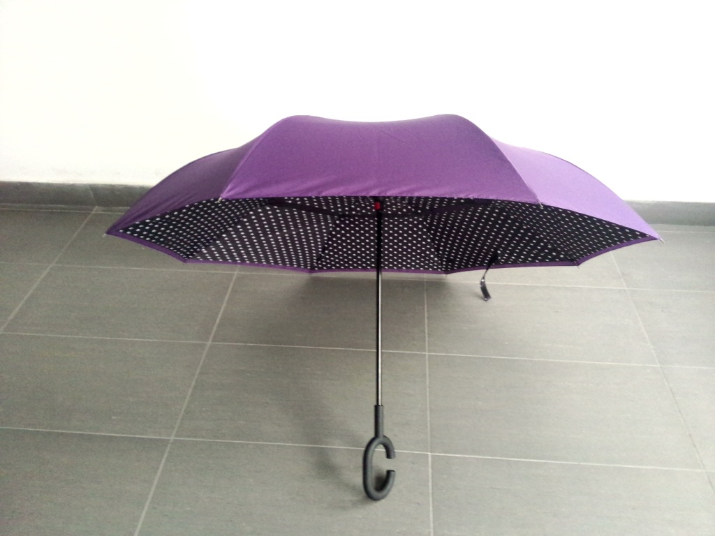 Двухслойный зонт-перевертыш для авто 2023