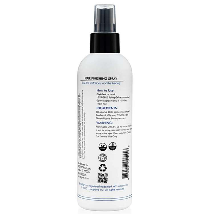Custom Flexible Soft Hold Hair Finishing Spray Hair Styling Spray