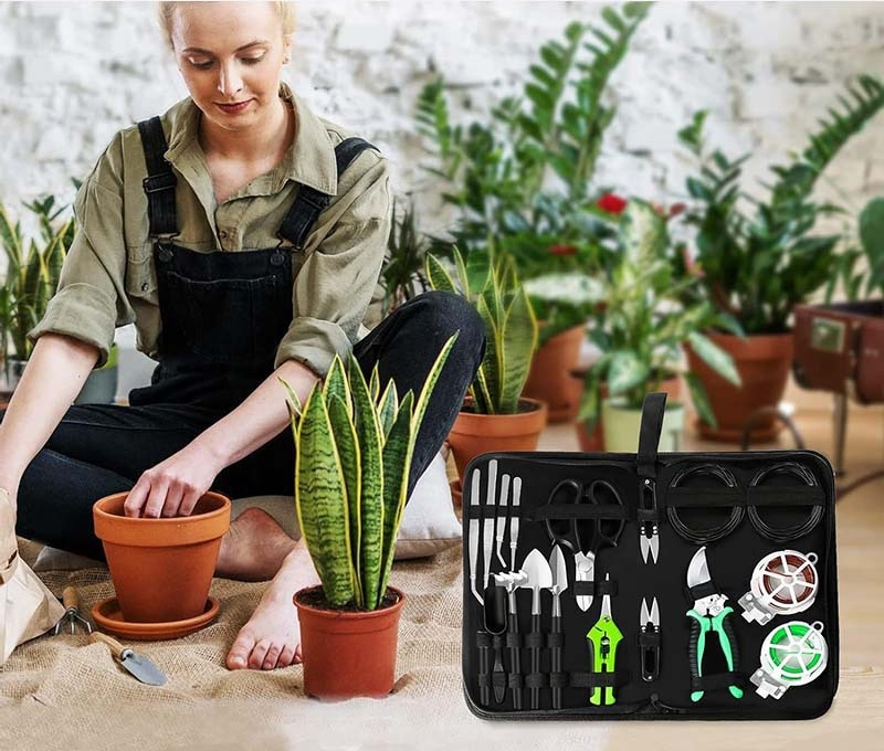 Cross-Border Hot Selling Multifunctional Bonsai Tool Kit Garden Wire Bonsai Aluminum Wire Soil Changing Pad Potting Tool Set