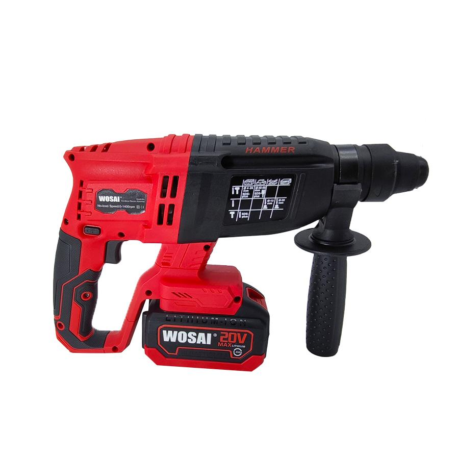 20V 1400rpm Lithium Battery Cordless Electric Drill Brushless Impact Hammer
