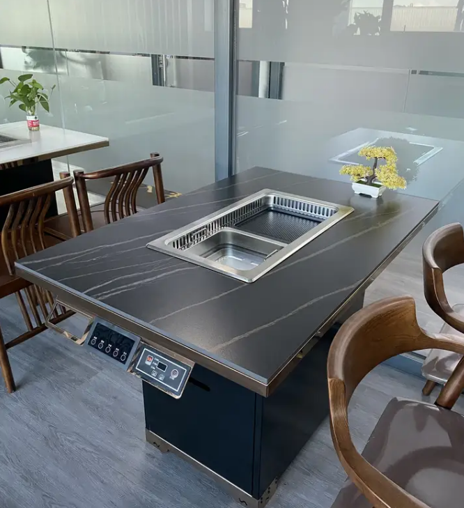 Стол для барбекю бездымный гриль ресторан столовая