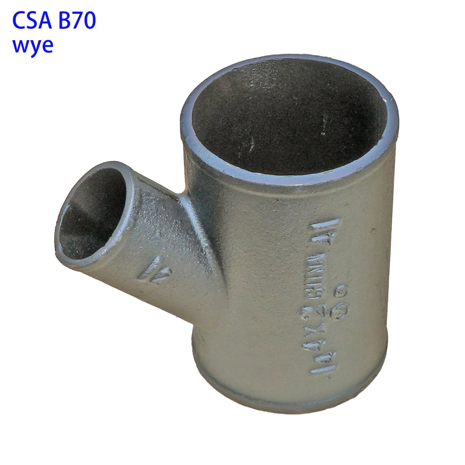 CSA B70 FITTINGS WYE GRAY CAST IRON CANADA STANDARD