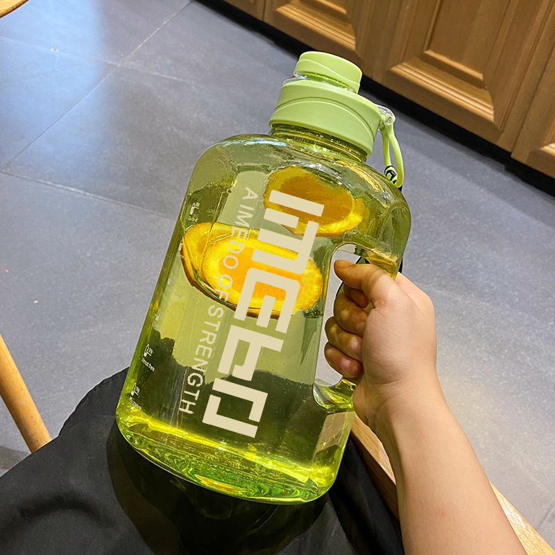 2.2L Large Clear Sport Water Bottle Big Capacity Leakproof Container BPA Free