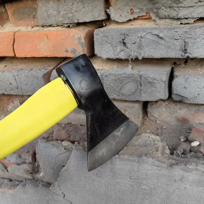 Outdoor Survival Camping Axe Carbon Steel Blade Wood Splitting Axe Emergency