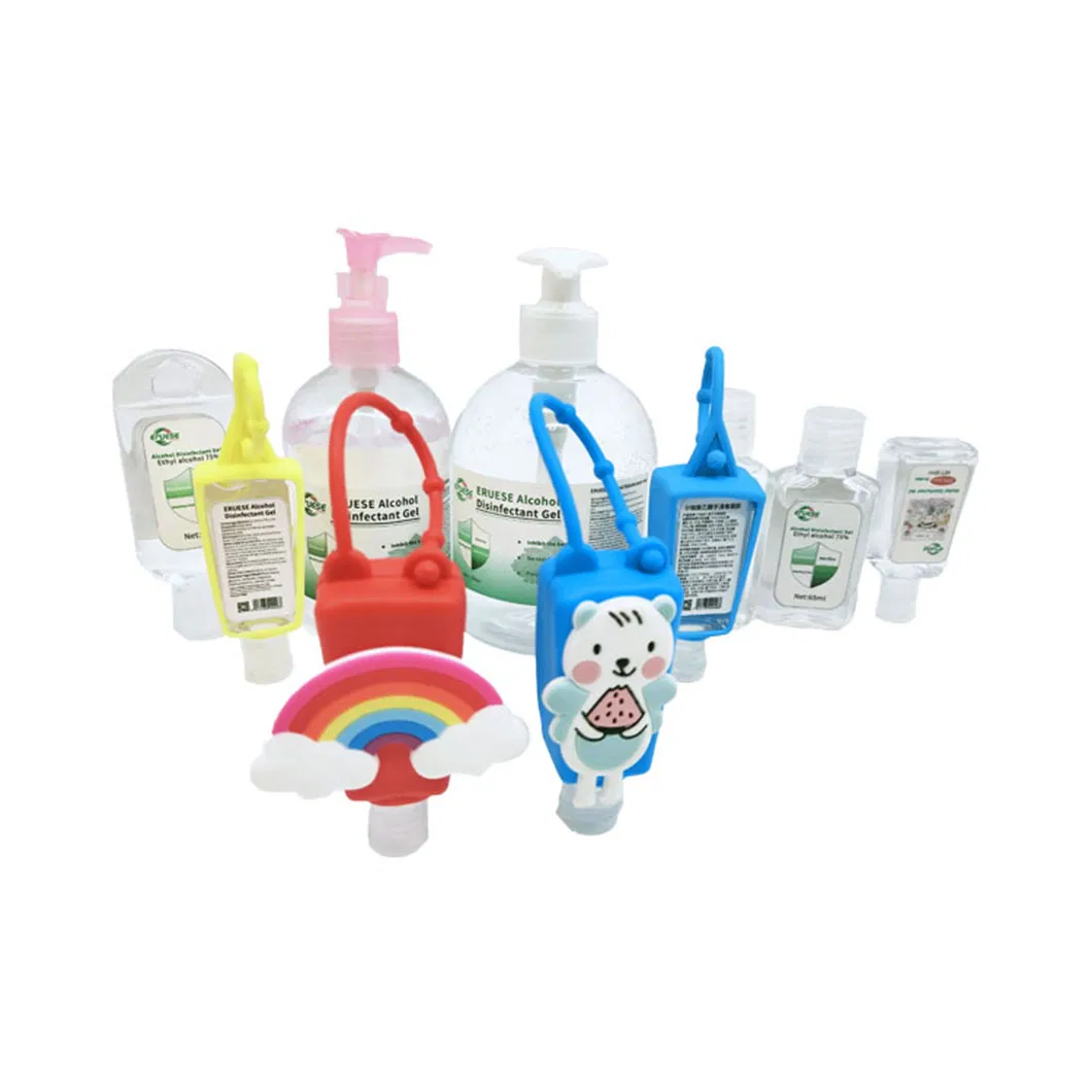 30ml Instant 75% Alcohol Hand Sanitizer Gel with Cartoon Silicone Holder