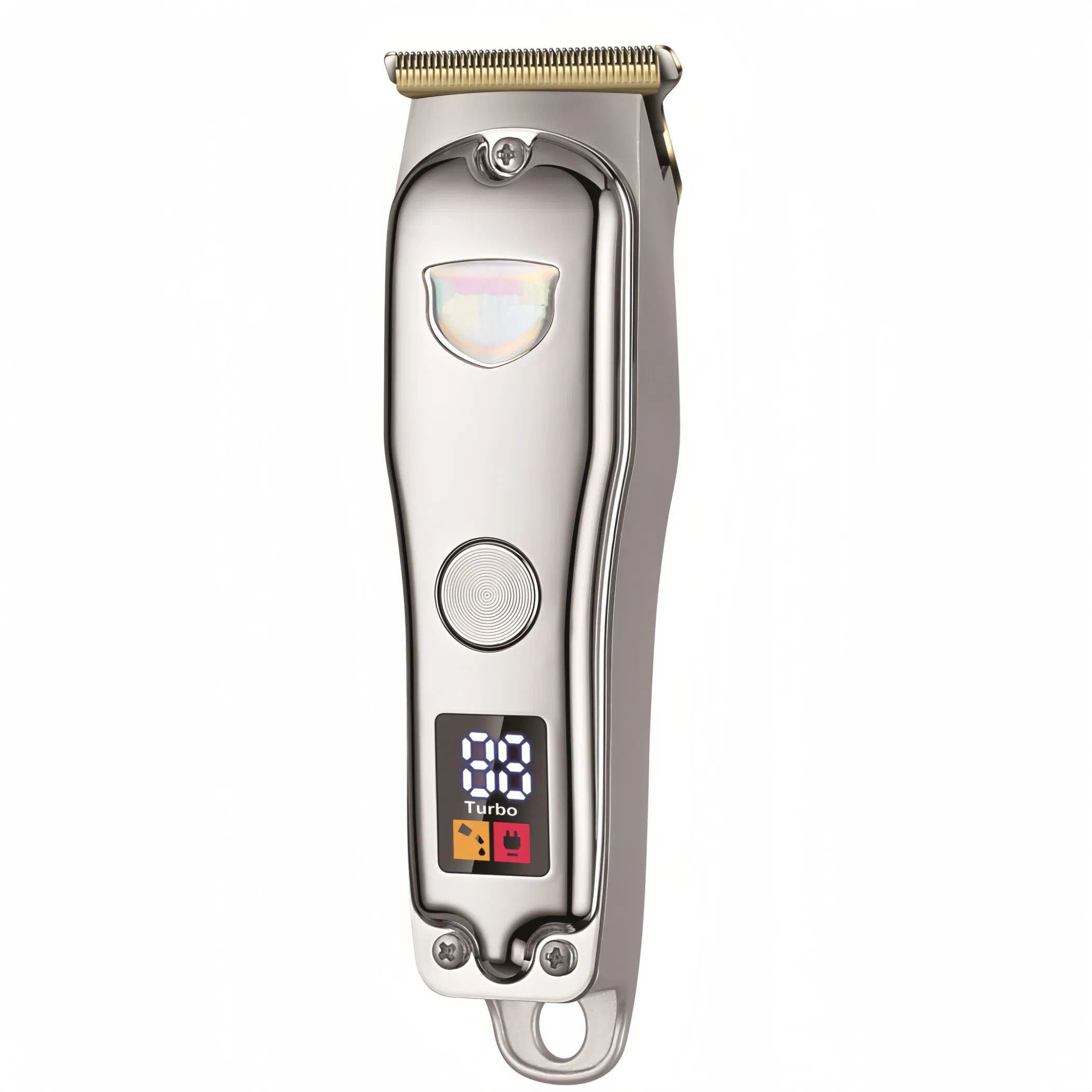 Wireless Clippers Professional Metal Hair Clipper LCD Display Electric Trimmer