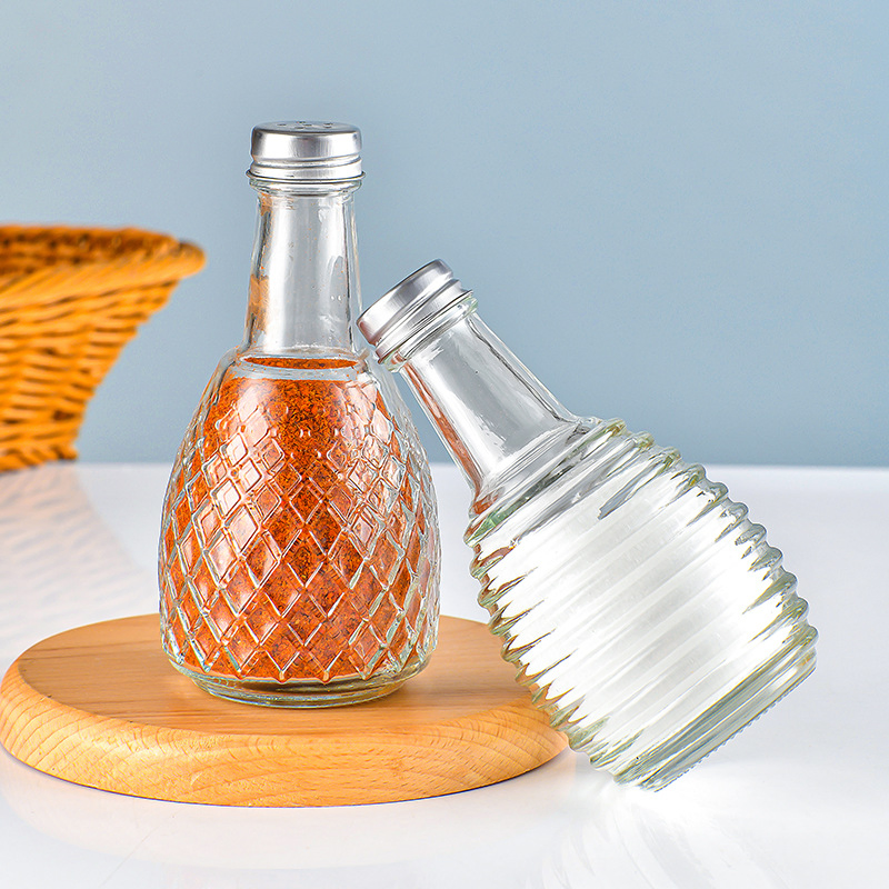 Wholesale Kitchen Storage Container Glass Spice Seasoning Bottle Olive Oil Bottle