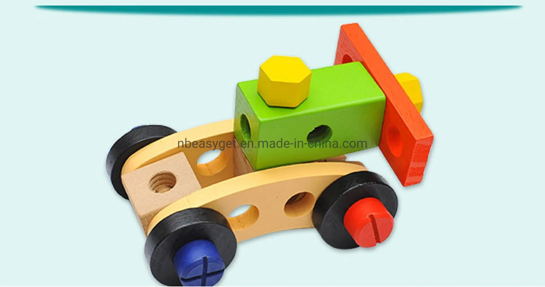 Wooden Assembling Chair Toys Kids Educational Wooden Blocks Toy Montessori Preschool Children Variety Nut Combination Chair Tool Esg17554
