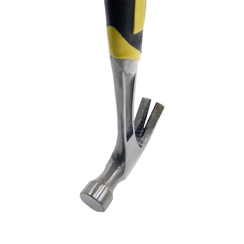 Professional Household Integrated Sledge Hand Tool Claw Hammer Rubber Fiberglass Shock Absorbing Handle