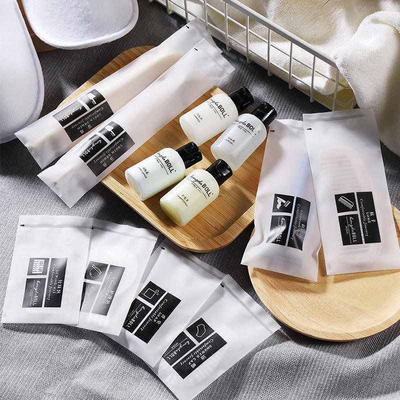 5 Star Disposable Biodegradable Guest Toiletries Kit Accessories Set for Hotel Amenities