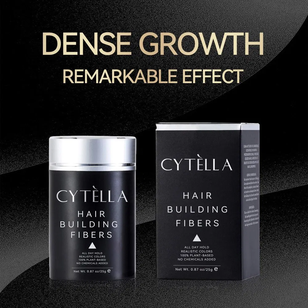 100% Plant-Based Black Hair Building Fibers