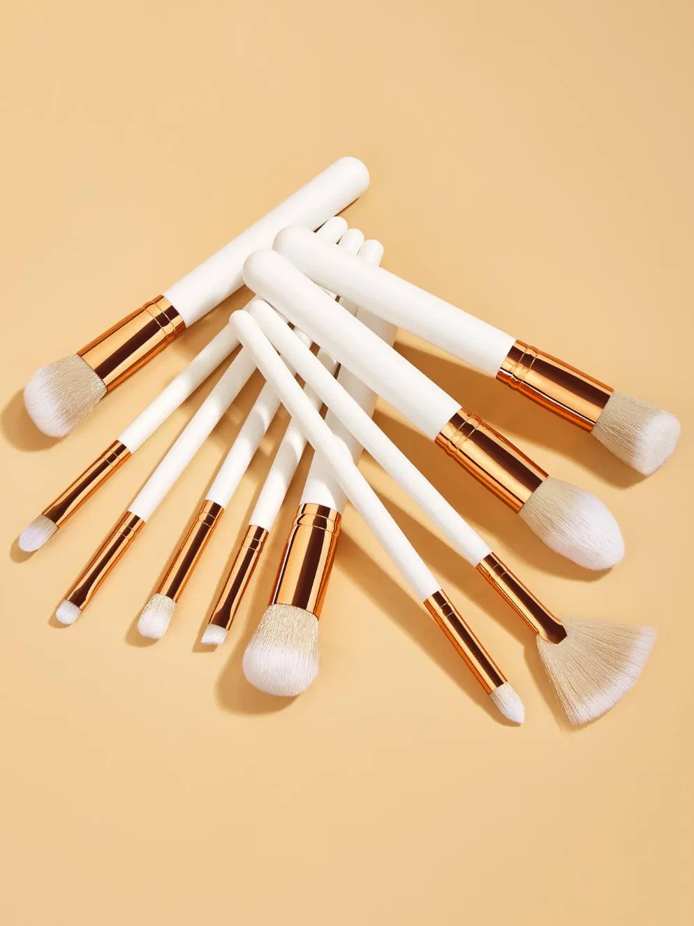 Private Logo OEM Customized Makeup Cosmetic Brushes with Zipper Pouch From China Factory Cheap Price