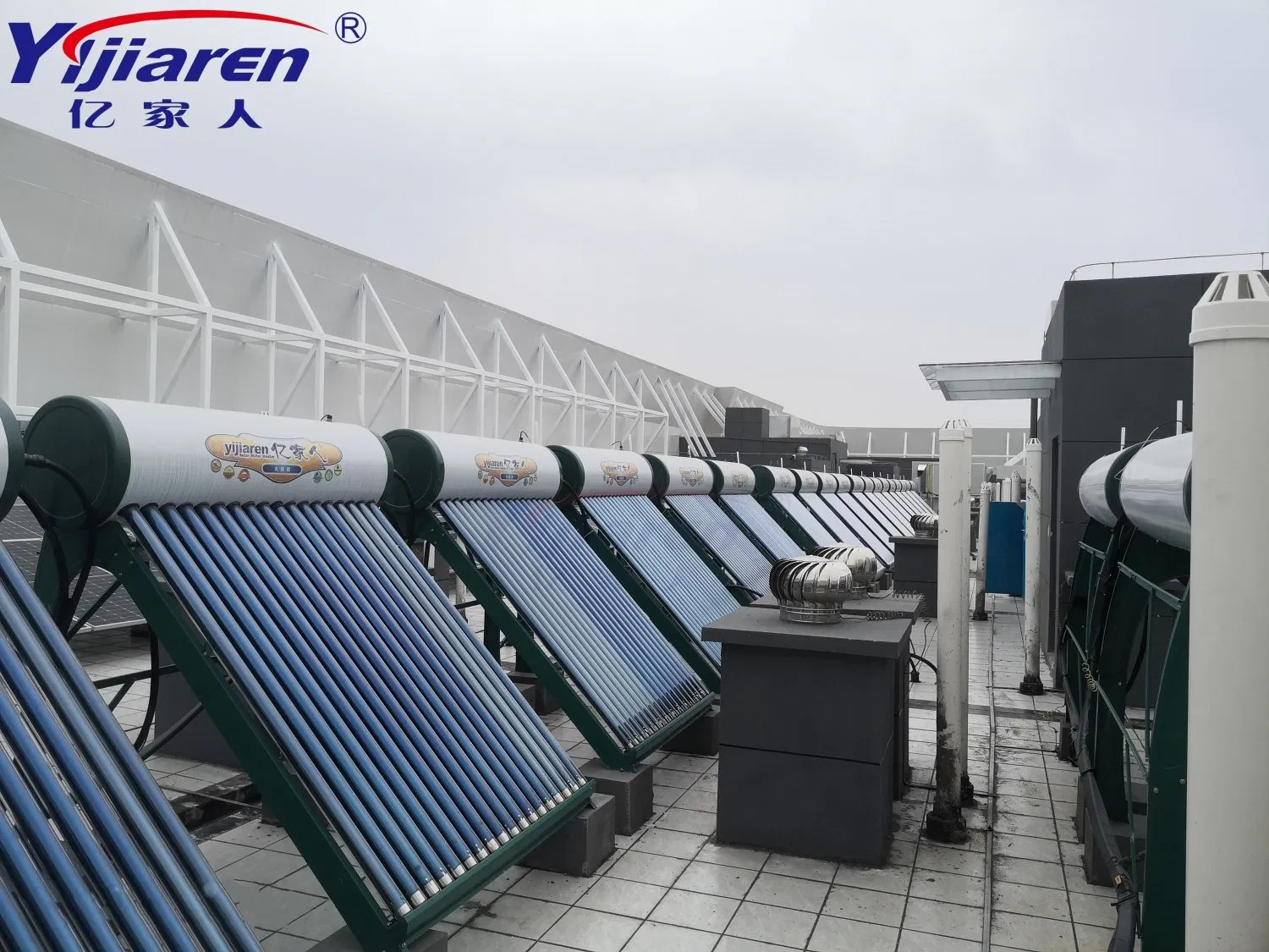 Промышленный вакуумный солнечный коллектор для нагрева воды