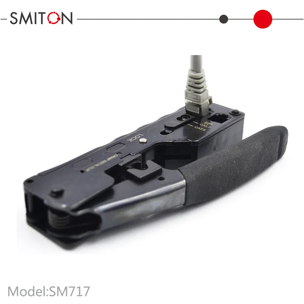 RJ45 Pass Through Cat7 Wire Crimpers Crimping Tools Cat7 RJ45 Crimping Tool