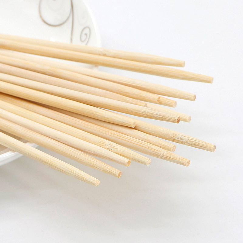 Round Disposable Bamboo Chopsticks with Customized Packaging