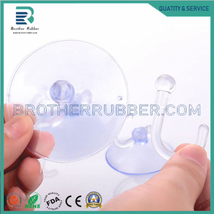 Transparent Mushroom-Shaped Suction Cup PVC Vacuum Perforated Suction Cup