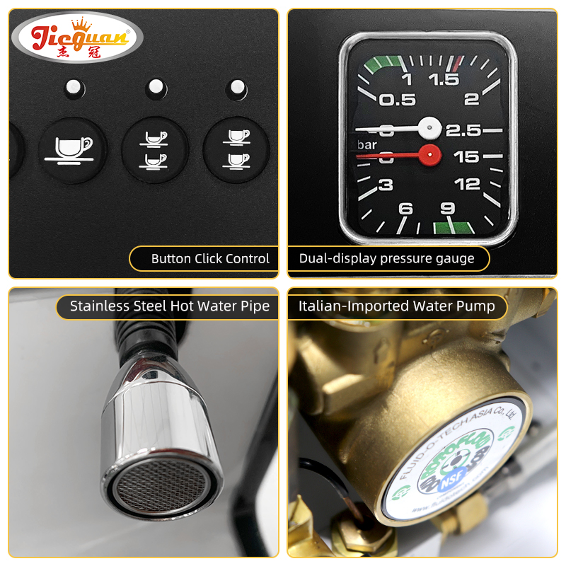 Italian Industrial Professional Expresso Cafe Coffee Business 2 Group Barista Commercial Semi-Automatic Espresso Coffee Machine