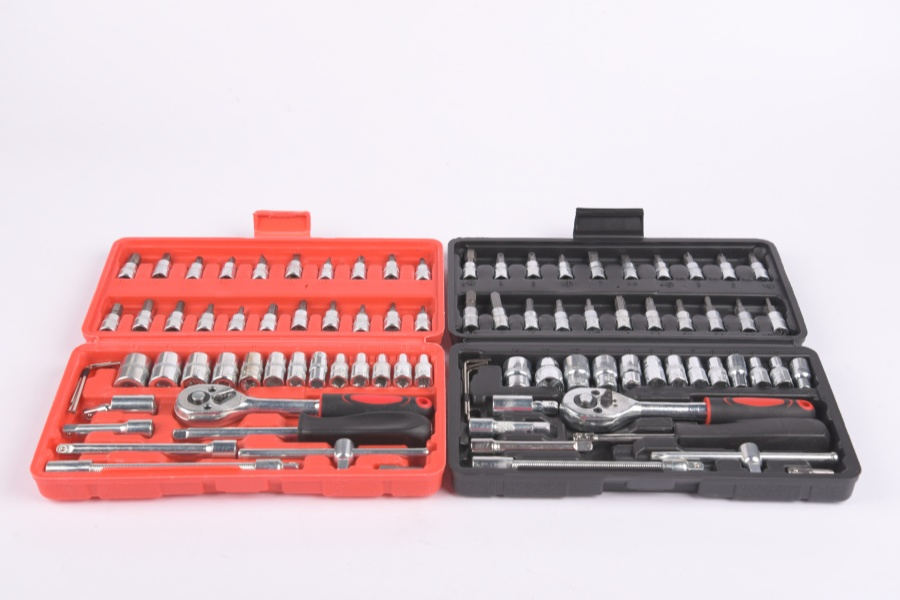 46-Piece Set Socket Wrench Repair Ratchet Screwdriver Tool