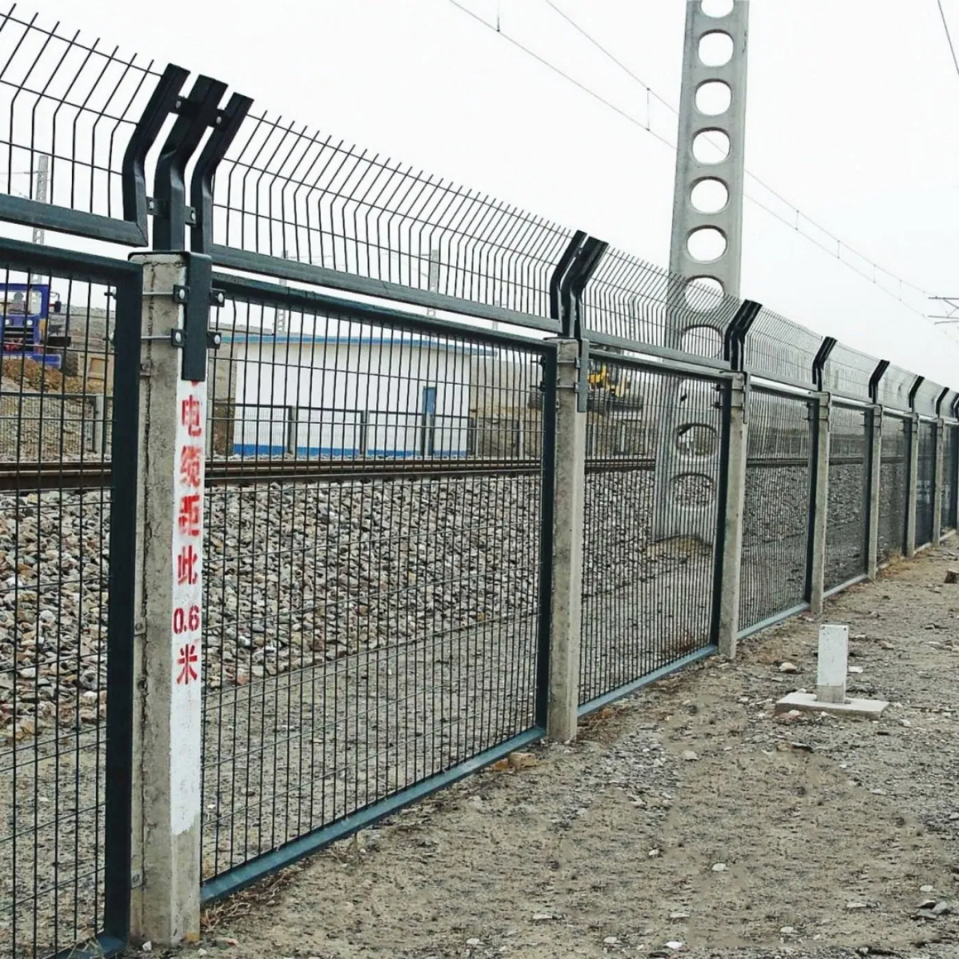 Custom 358 Anti-Climb Railway Fence for Station Security and Border Protection Needs