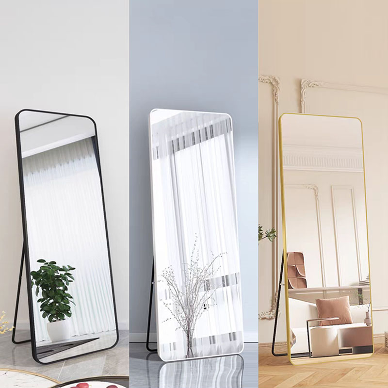 Rectangle Wall Hanging Leaning Vanity Framed Standing Floor Miroir Home Bedroom Decor Full Length Dressing Mirror