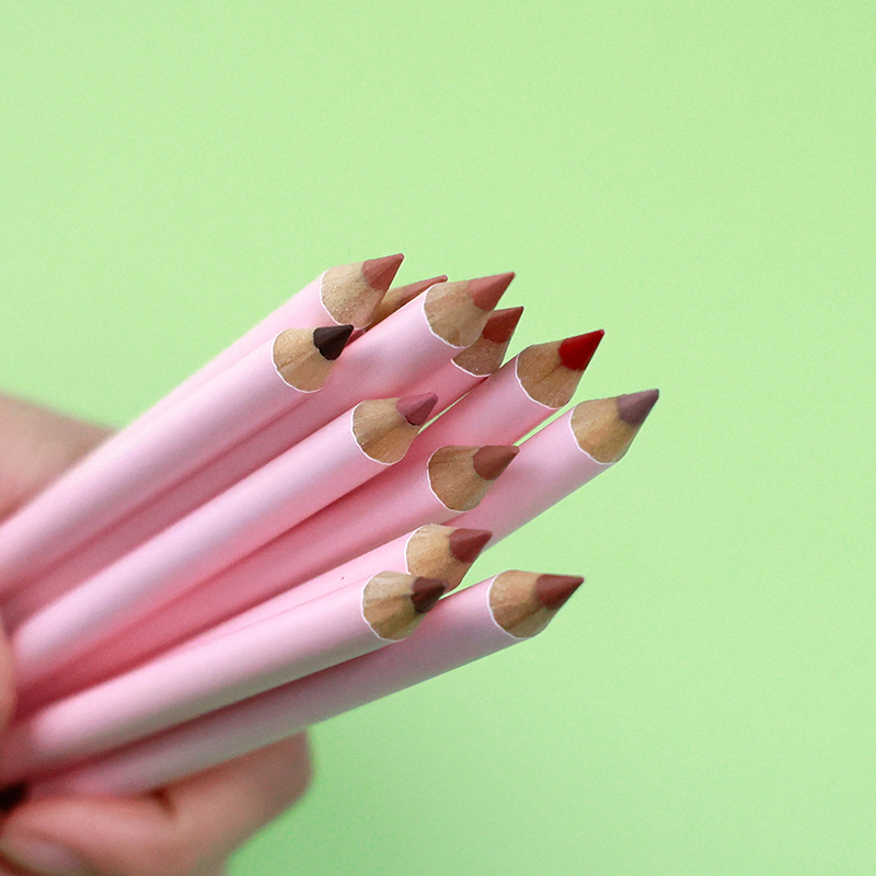 24 Colors Waterproof High Pigment Pink Brown Lip Liner Matte Lipliner Pencil