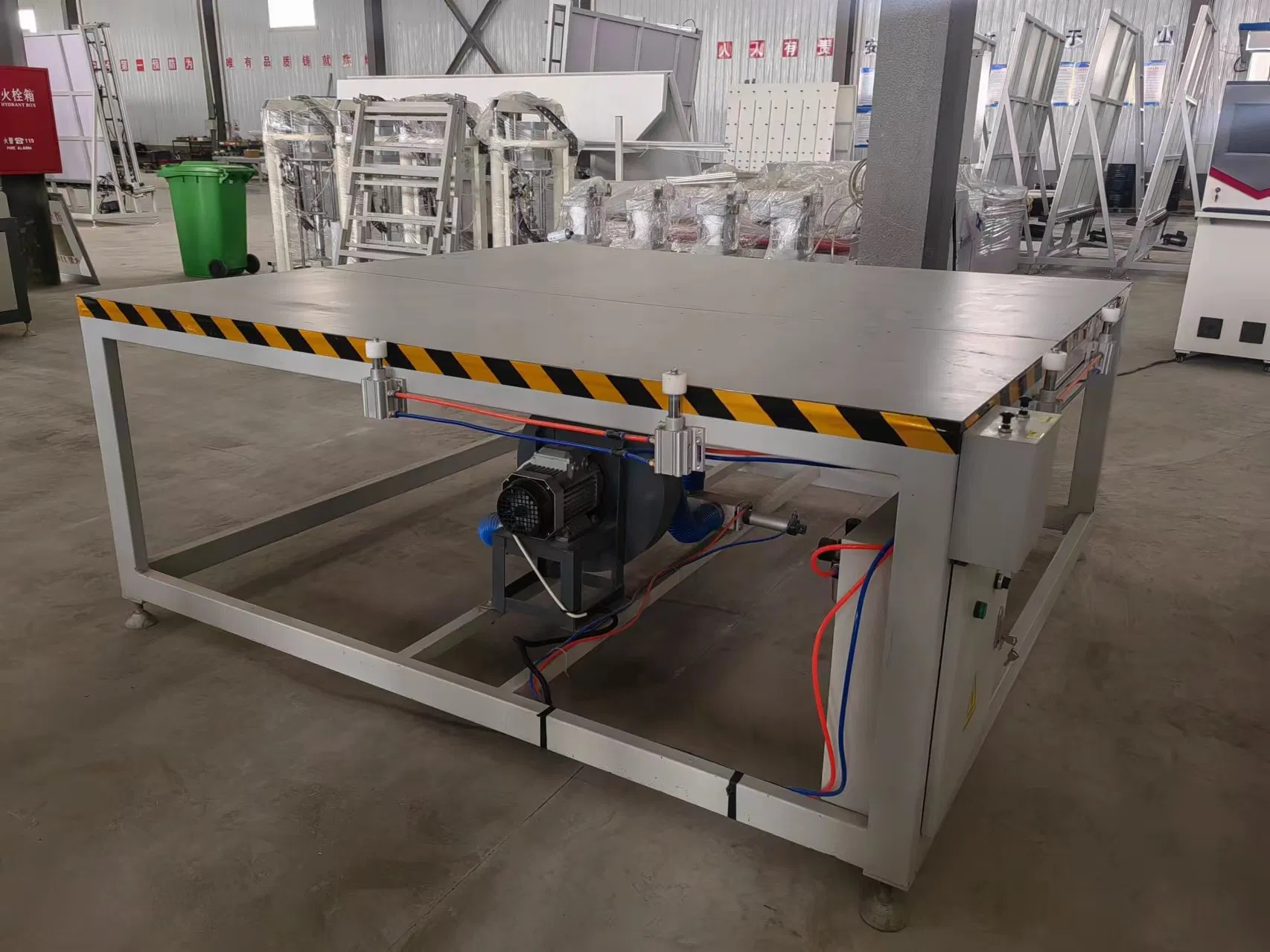 ISO CE Insulating Hollow Glass Production Line Water Washing and Hot Press Horizontal Tilting Combination Table