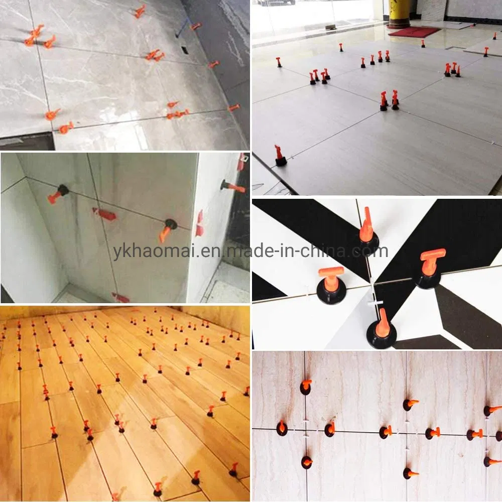 Tile Leveling System Kit Tile Leveler Spacers Steel Pins - Reusable Tile Installation Tool Kit for Tiles Stone Installation
