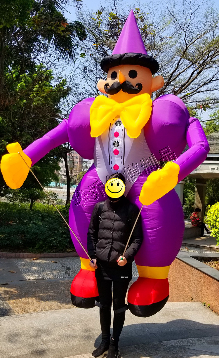 Boyi Custom Inflatable Walking Costume Inflatable Clown Puppet Dancer