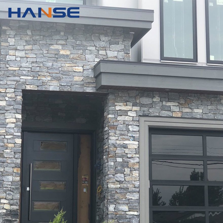 Custom Wholesale Price Natural Slate Culture Thin Stone Veneer Panels Wall Stone for External Exterior Outdoor Wall Cladding