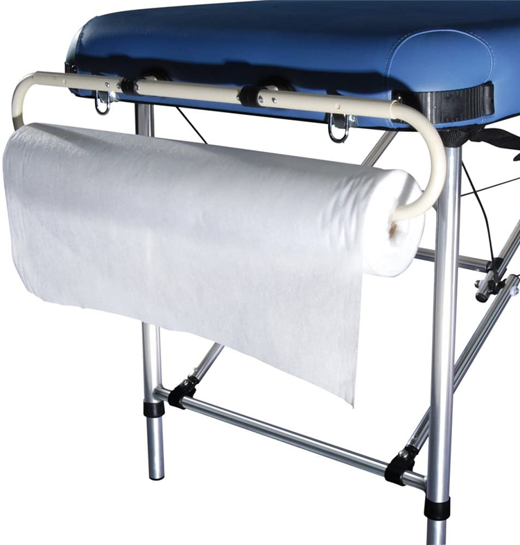 Supplier White Non Woven Paper Bed Cover Roll SPA Disposable Massage Bed Sheets Couch Paper Roll