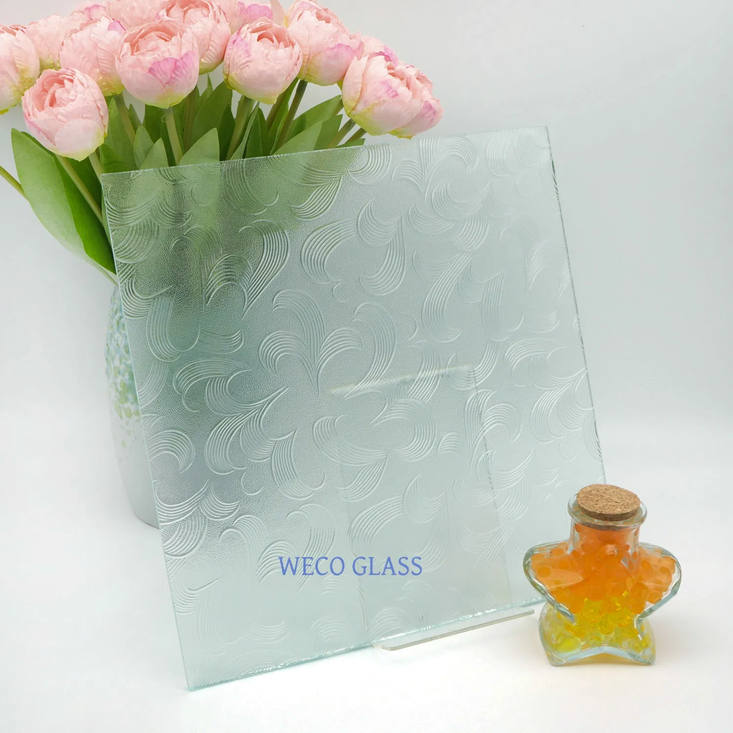 6mm Thickness Excellent Grade Clear Pattern Glass Figured Glass