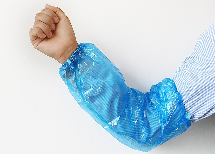 Factory Direct Disposable Plastic Arm Sleeves Cover PE Elastic Cuffs-Cover Waterproof Oversleeves