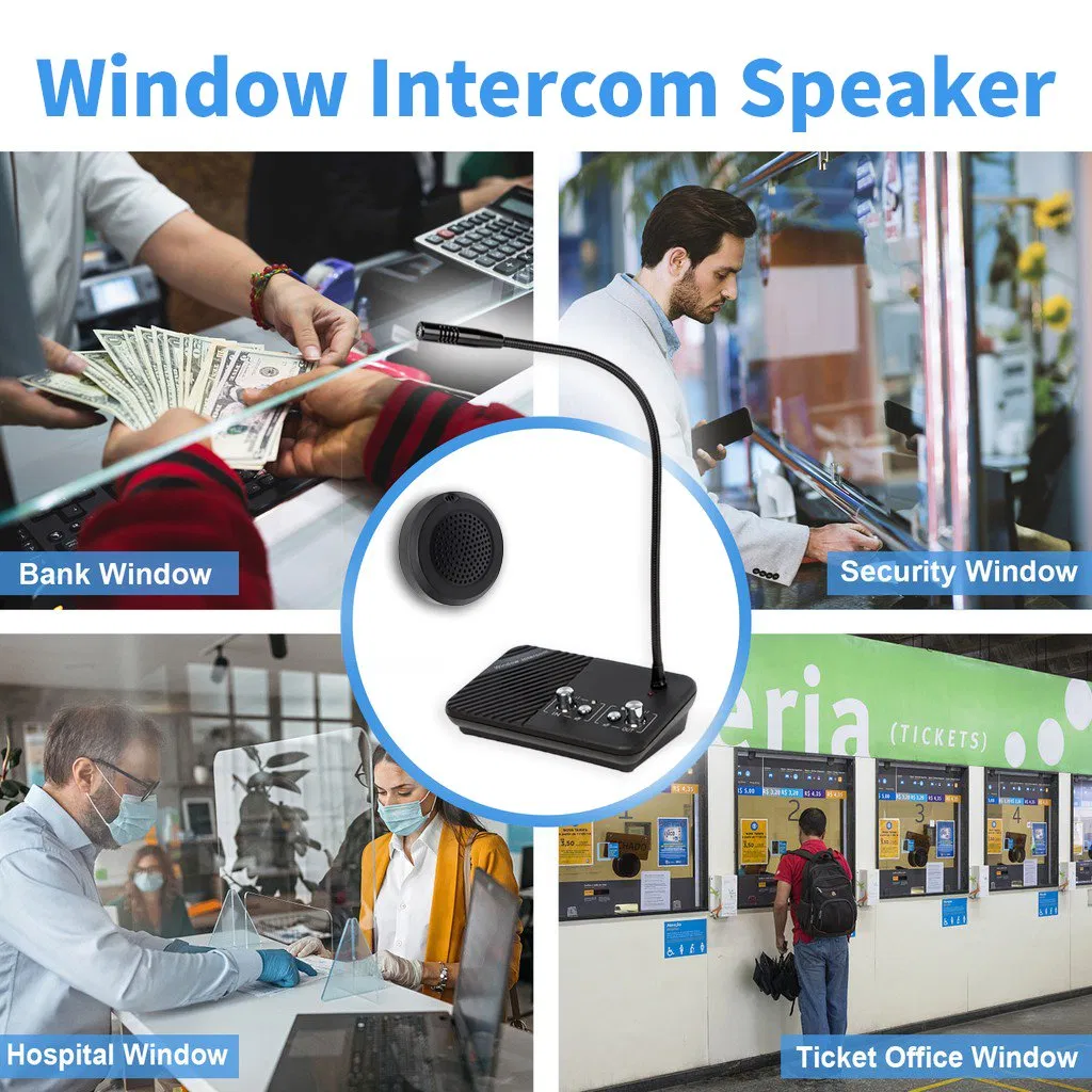 E350 Dual-Way Intercom System Zero-Touch Counter Service for Banks, Hospitals, Post Offices