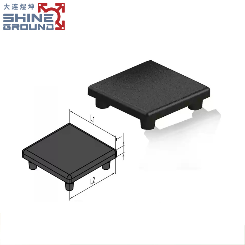 Profile Aluminum Tube End T-Slot Covers End Cap for Steel Tube 38mm