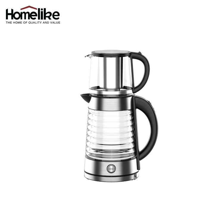 Custom Tea Maker Set 1.7L Electric Turkish Glass Tea Kettle Samovar