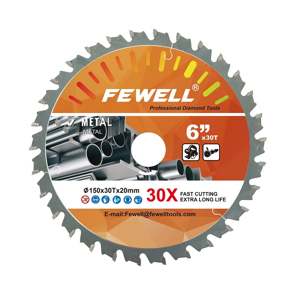 6inch 150*30t*20mm Exporting Tct Circular Saw Blade for Metal Cutting Disc