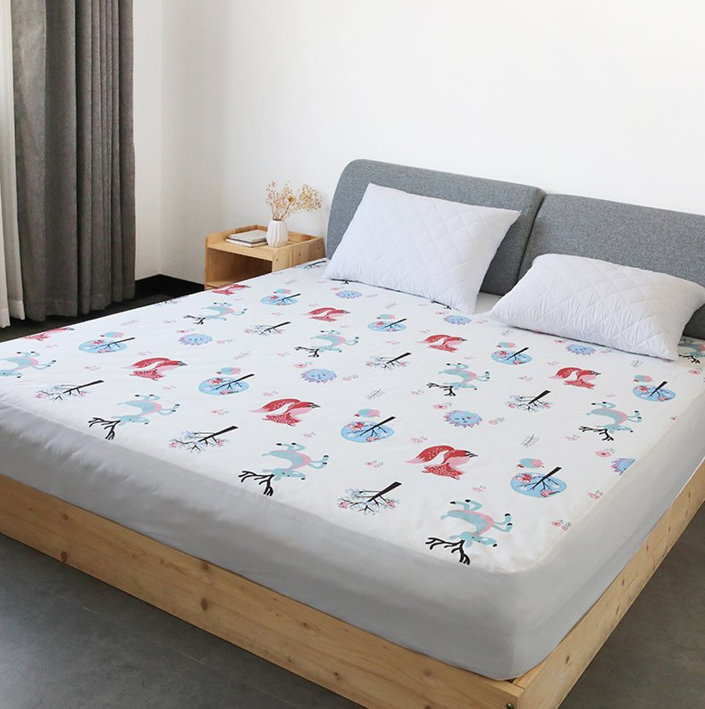 Fine Sulfur Pure Cotton Breathable Mite Resistant Waterproof Fitted Sheet Bedspread Dustproof Aunt Pad