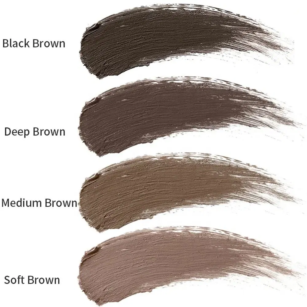 Four Color Tinted Brow Cream Private Label Sweat Proof Long Lasting Eyebrow Cream