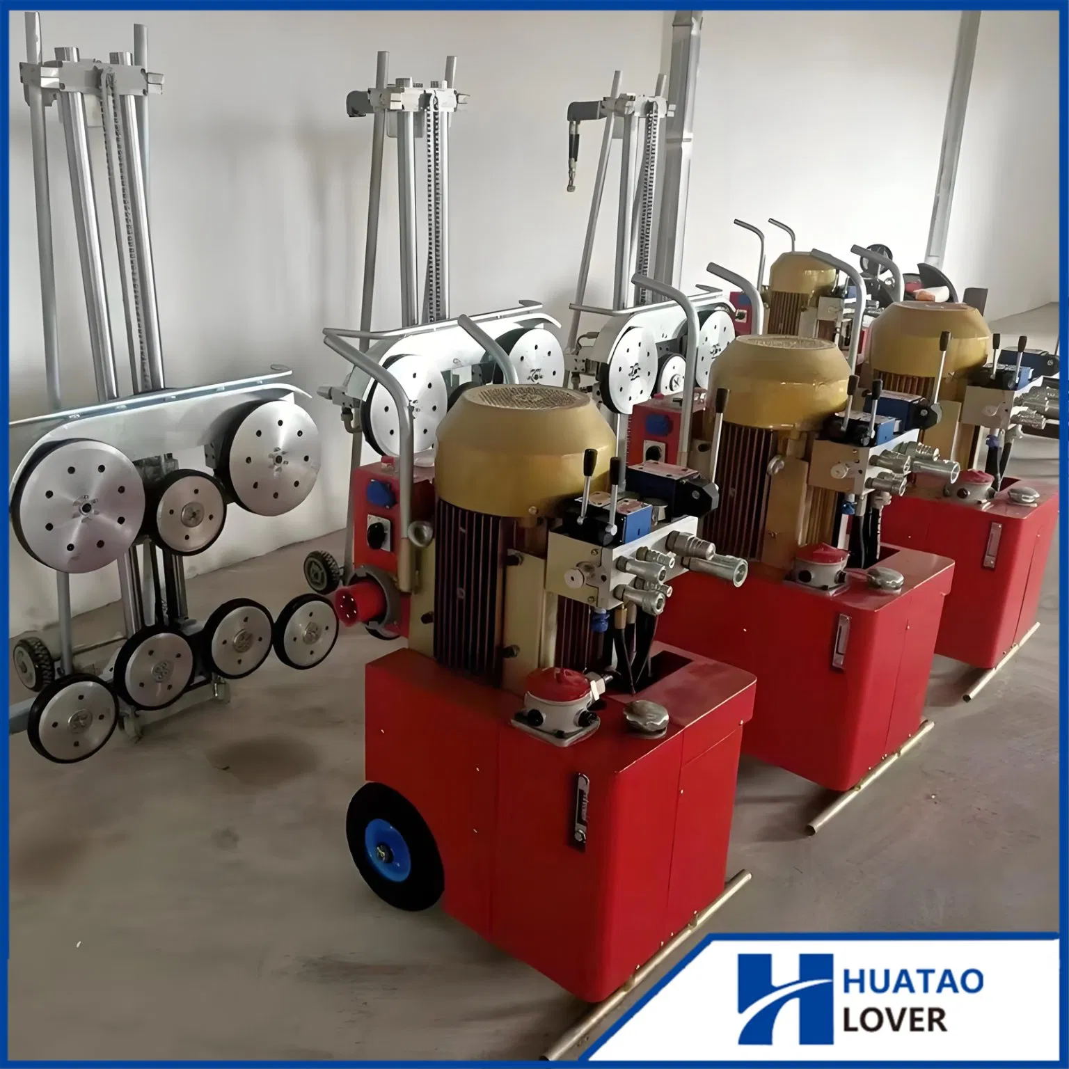 Электрическая алмазная проволочная пила по бетону